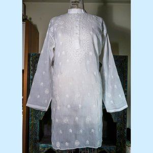 Boho Embroidered Indian Cotton Oversized Blouse